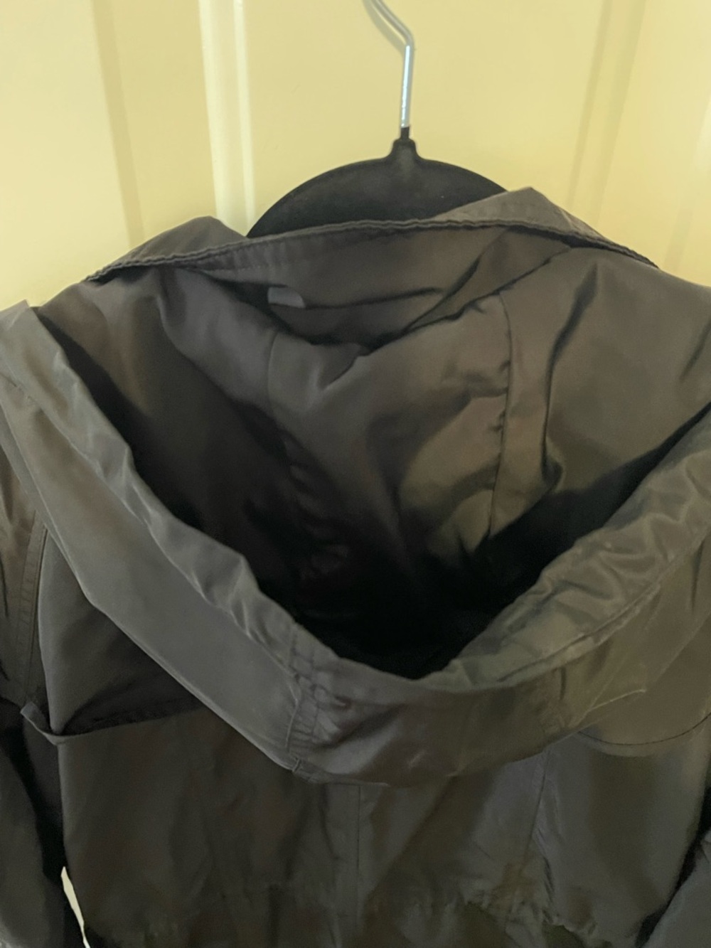 Michael Kors Black Hooded Anorak Rain Jacket Size Large - Picture 7 of 12